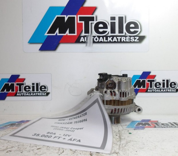 [GY�RI BONTOTT] MINI - GENER�TOR -  80A - 12V - MINI COOPER R56  (200